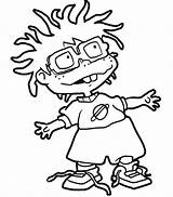 Rugrats Coloring Chuckie Finster Pages Chucky Color Cartoon Printable Drawing Cartoons Luna Drawings sketch template