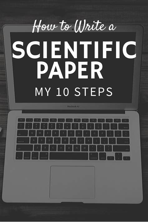 write  scientific paper   steps science writing