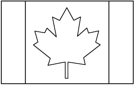 printable canadian flag  color clipart