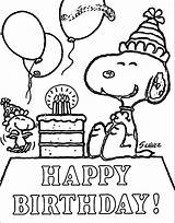 Snoopy Coloring Pages Birthday Happy Print Woodstock Chores Printable Colouring Color Quote Getcolorings Fall Snoop Dogg Visit Getdrawings Pt Google sketch template