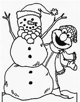 Coloring Elmo Pages Snowman Zoe Christmas Valentine sketch template