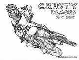 Coloring Dirt Motocross Yamaha sketch template
