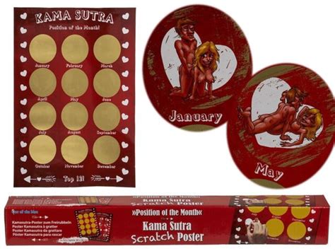 kama sutra sex position monthly scratch scratchcard poster stag hen 60