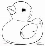 Duck Coloring Rubber Drawing Pages Draw Step Printable Kids Sketch Template Preschool Supercoloring Sheets Tutorials Paper Easter Colouring Cartoon Line sketch template