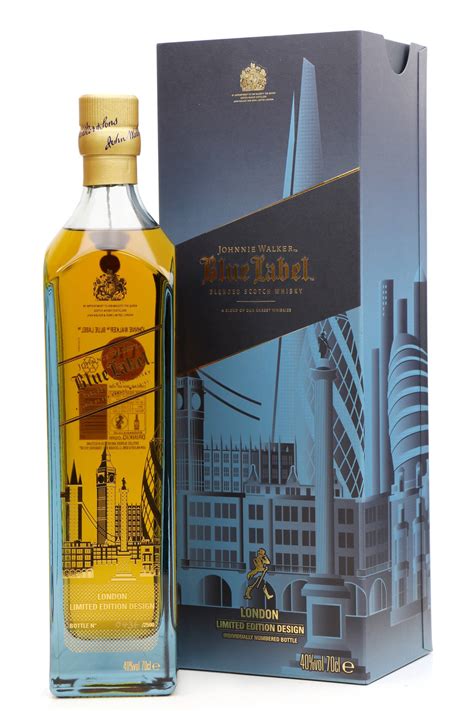 johnnie walker blue label london limited edition design  whisky auctions