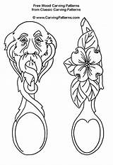 Spoons Carving Wood Patterns Wooden Welsh Face Flower Spoon Beginners Projects Pattern Lsirish Designs Carved Tools Stuff Intarsia Project Introduction sketch template