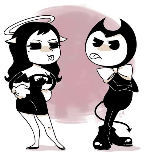 Bendy The Demon And Alice Angel Batim Bendy And The Ink