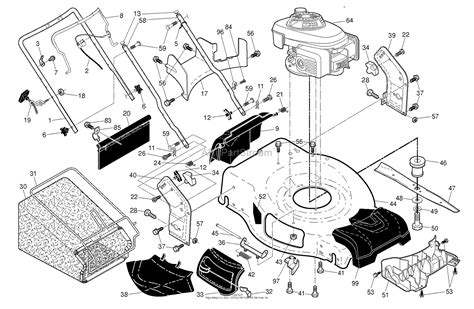 husqvarna hul    parts diagram  frame engine