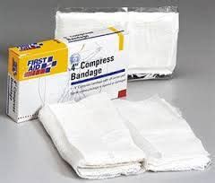 absorbent compress dressings  inches  aid kit womens