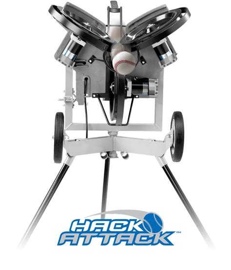 sports attack hack attack baseball pitching machine   pitching
