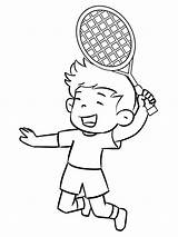 Badminton Spelen Kleurplaat Leukekleurplaten Kleurplaten Coloringpage één sketch template