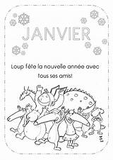 Loup Janvier Auzou Maternelle Automne 1240 1754 Calandrier étiquettes Ekladata étiquette Lucie sketch template