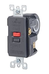 leviton   high current smartlock gfci contact rating st gfci  amp  volt ebony