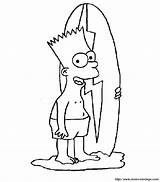 Simpson Bart Surfeur Colorare Surfista Coloriages Pour Colorier Ligne Ausmalbilder Enfants Tudodesenhos Populaire sketch template