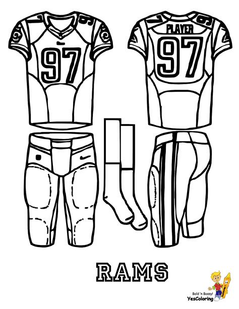 los angeles rams coloring pages coloring home