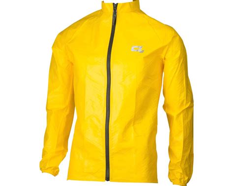 rainwear element series rain jacket yellow  p clothing nashbar