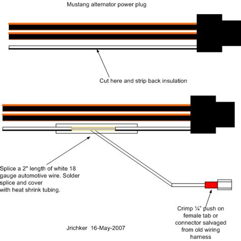 ford  wire alternator wiring diagram circuit diagram