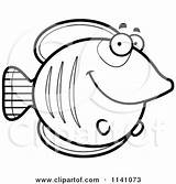 Clipart Butterflyfish Smiling Happy Angry Cartoon Cory Thoman Vector Outlined Coloring Royalty Tropical Fish 2021 Clipartof sketch template
