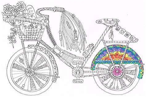 top  printable bicycle coloring pages  adults