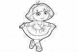 Dora Danseuse sketch template