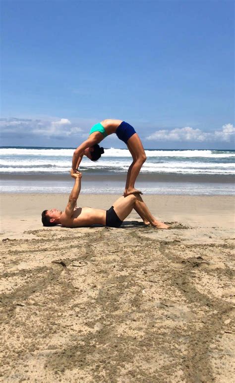 fitness mad husband and wife combine their passions for yoga and travel in very impressive videos