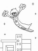 Coloring Pages Danny Phantom Print Superhero Flying City Over Cartoon Kids Recommended 960px Choose Board Xcolorings sketch template