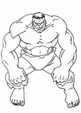 Hulk Coloring Pages Printable Kids Superhero Colorear Avengers Cartoon sketch template