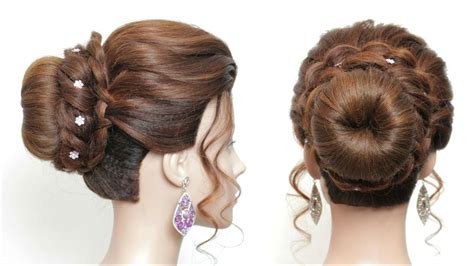 top style easy hairstyle bun  party
