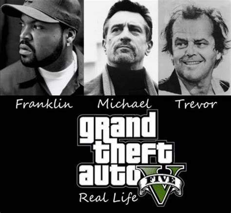 Gta 5 Real Life Franklin Michael Andtrevor Grand Theft