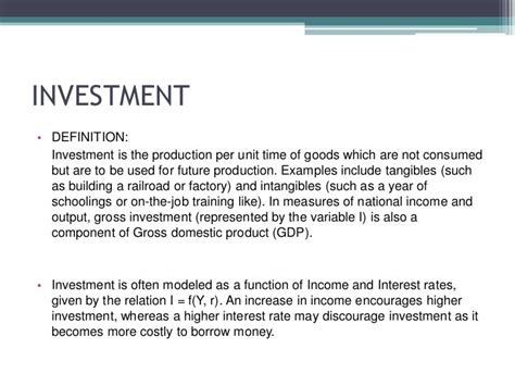 macroeconomic concepts  investment indian technological environme