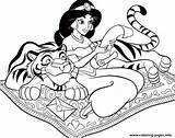 Jasmine Tigre Rajah Aladdin Pet Laying Tudodesenhos sketch template