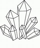 Crystals Cluster Clipartmag Gemstone Zeichnen Minerals Gem Tekening Doodle Nagelbilder Been Kristall Illusions Geometrische Malvorlage Intuition sketch template