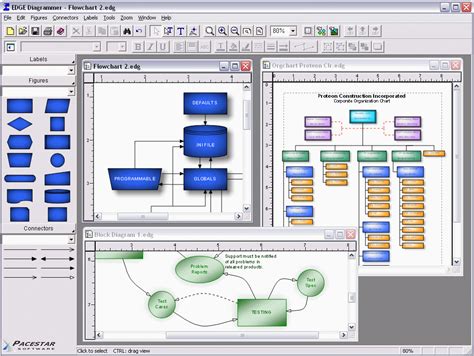 filegets edge diagrammer screenshot create flowcharts network diagrams design diagrams