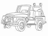 Jeep Coloring Safari Pages Drawing Military Realistic Getdrawings Print sketch template