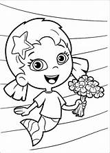 Bubble Guppies Coloring Pages Oona Print Printable Size sketch template