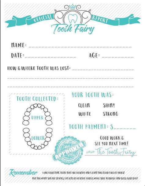 easy tooth fairy ideas tips  parents  printables supermommy