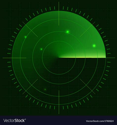 radar screen royalty  vector image vectorstock