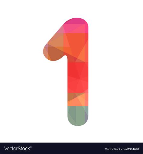 colorful number  royalty  vector image vectorstock