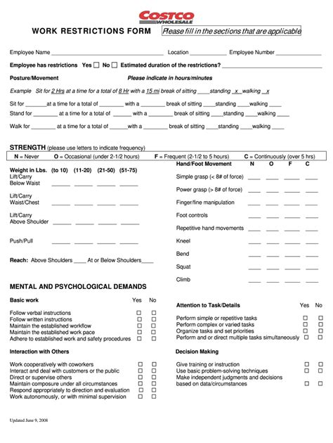 work restriction letter sample   form fill   sign