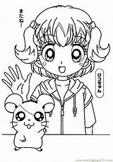 Hamtaro Coloring Pages Printable Cartoons sketch template
