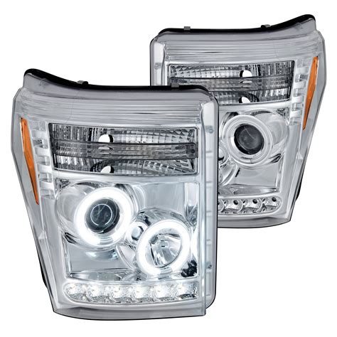 recon ford     chrome halo projector led headlights