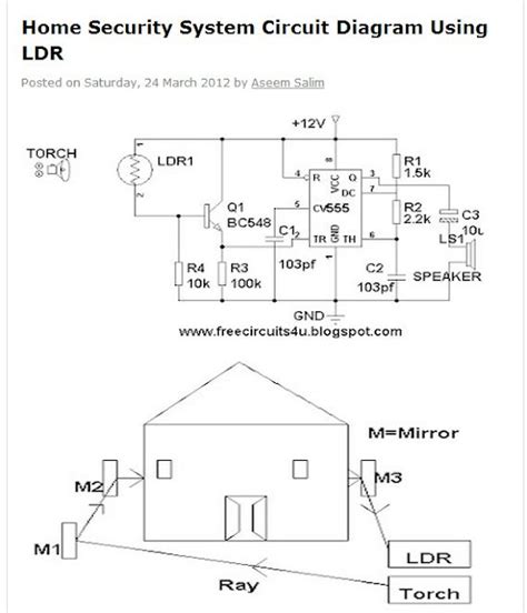 mechanical information home security system circuit diagram