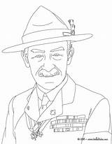 Baden Powell Scouts Hellokids Colorir Beaver Dibujo Figuren Kleurplaten Britse Gratis Britanicos Olave Drucken Farben Línea sketch template