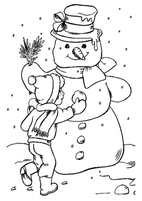 coloring winter season pages book  kids
