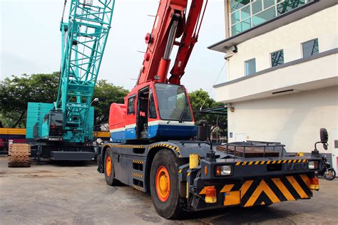 kato ton rough terrain crane krh singapore  equipment marketplace