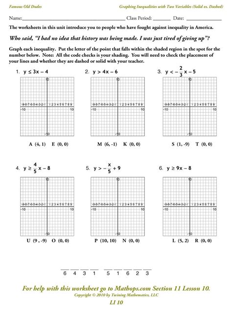 inequalities   variables graphing inequalities graphing
