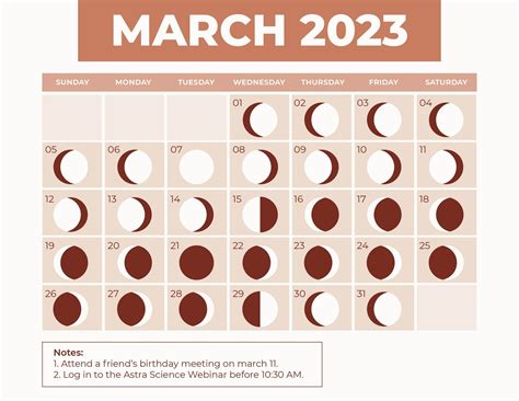 march  lunar calendar  calender  update