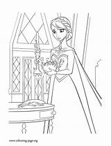 Elsa Coloring Frozen Pages Her Castle Disney Magic Control Trying Drawing Colouring Color Anna Printable Procoloring Olaf Kids Does Print sketch template