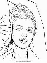 Monroe Marilyn Coloring Pages Drawing Andy Adult Colouring Portrait Bing Warhol Color Books Dessin Coloriage Gangster Monroes Celebrites Faces Print sketch template