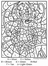 Number Color Coloring Pages Hard Christmas Kids Sheets Printable Adults sketch template
